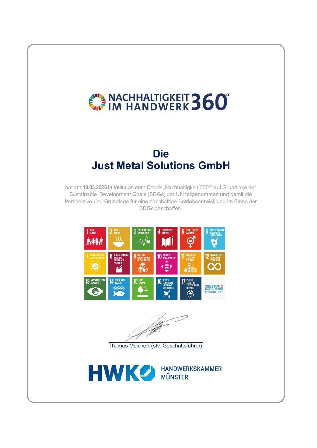 Urkunde_Nachhaltigkeit_Just Metal Solutions